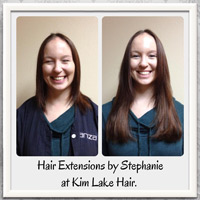 Hair Extensions Before and After picture