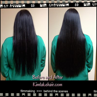 Hair Extensions Before and After picture