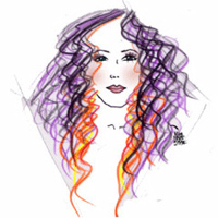 Hair Extensions Drawing