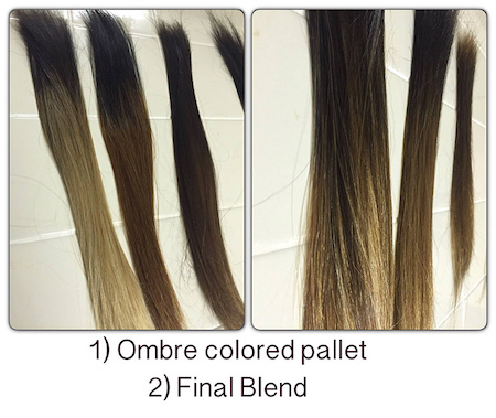 Ombre hair extensions