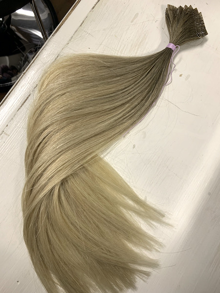 Double Drawn hair extensions set,manufactured by Kim Lake.